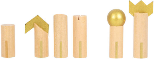 Small Foot Wooden Chess Pieces Gold 4cm