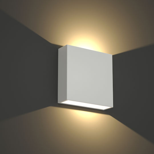 Inlight Yellowstone Plafonieră de Exterior de Perete LED IP65 4W cu Lumină Albă Caldă cu Dublu Fascicul 12x12x12cm