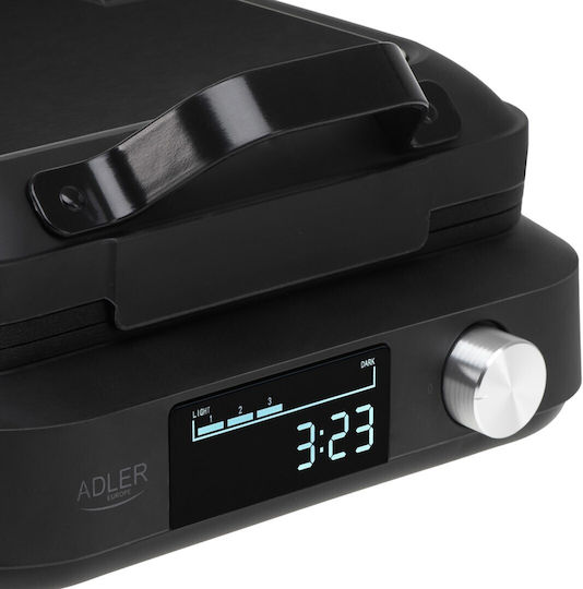 Adler Βαφλιέρα για Ορθογώνιες Βάφλες 2 Θέσεων 1500W