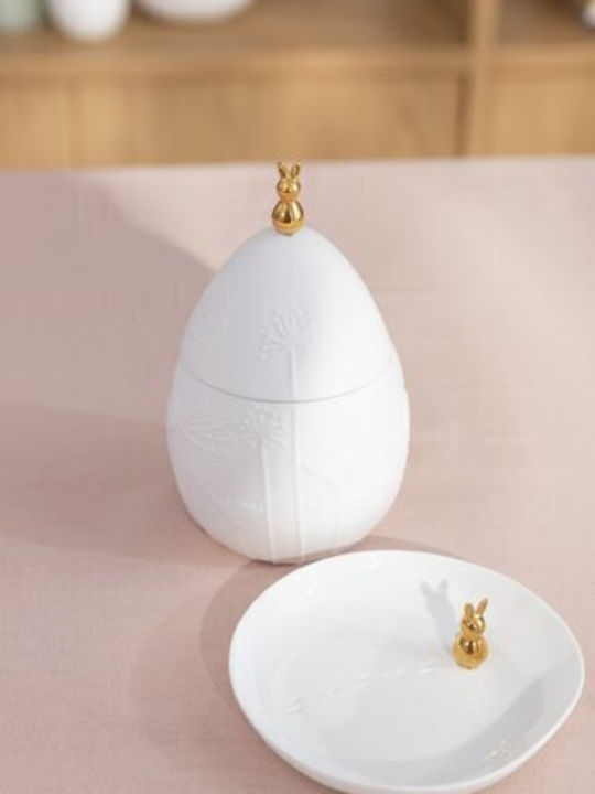 Raeder Decorative Bowl Porcelain Gold 12.5x12.5x3cm Raeder Decorative Bowl Porcelain Gold 12.5x12.5x3cm