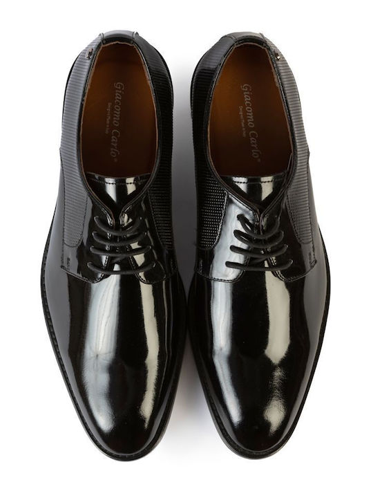 Men's Dress Shoes In Black Patent Leather LL Z-443-1