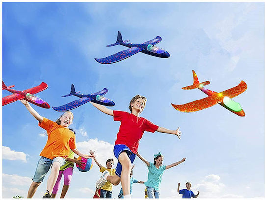 Flying Blue Styrofoam Airplane 49x47 Cm Aria Trade
