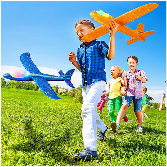 Flying Blue Styrofoam Airplane 49x47 Cm Aria Trade