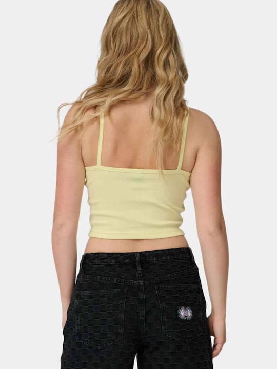Santa Cruz Women's Crop Sleeveless Yellow Top