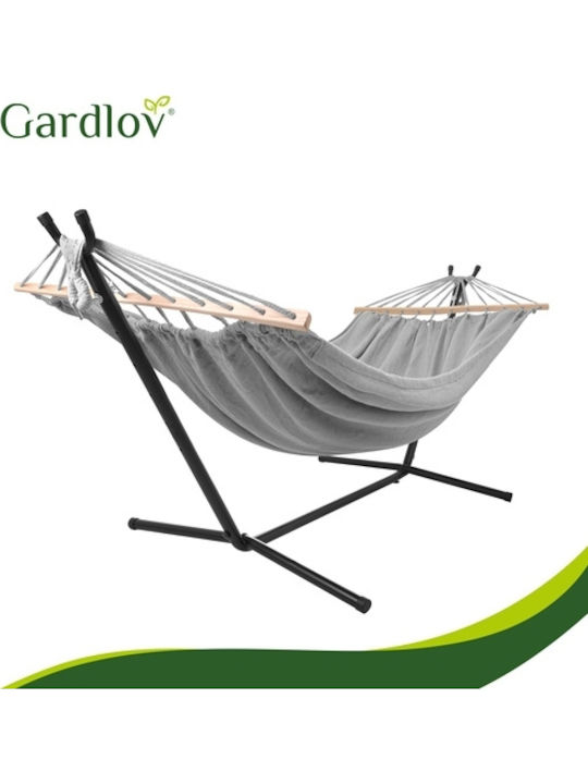 Gardlov Αιώρα Διπλή Υφασμάτινη με Βάση Γκρι 200x150εκ.