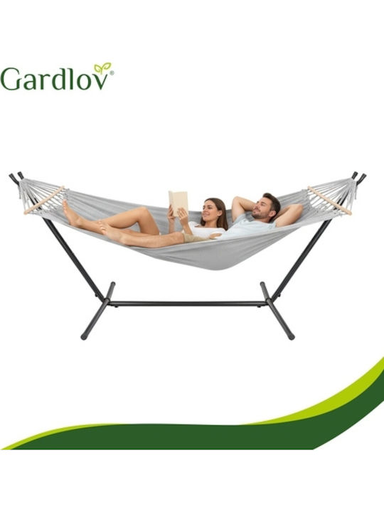 Gardlov Αιώρα Διπλή Υφασμάτινη με Βάση Γκρι 200x150εκ.
