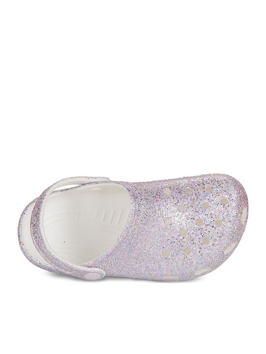 Glitter Kids Anatomic Beach Clogs Purple