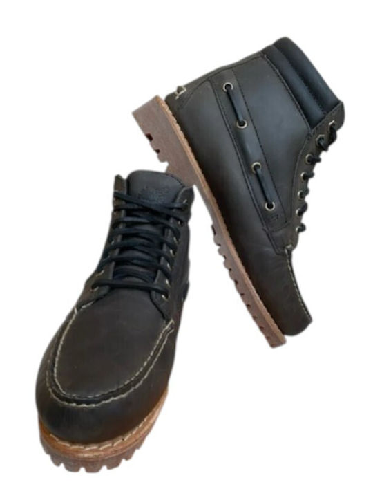 Leder Graue Herrenstiefel