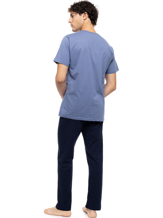 Ulisse Summer Men's Pyjama Cosmos Blue