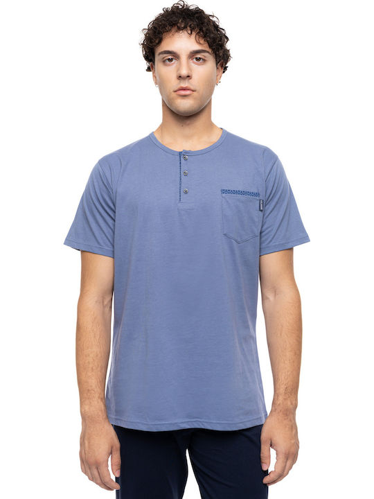 Ulisse Summer Men's Pyjama Cosmos Blue