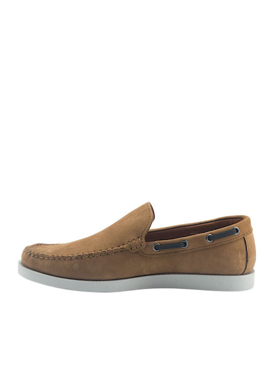 Men's Moccasins In Tabac Brown Colour