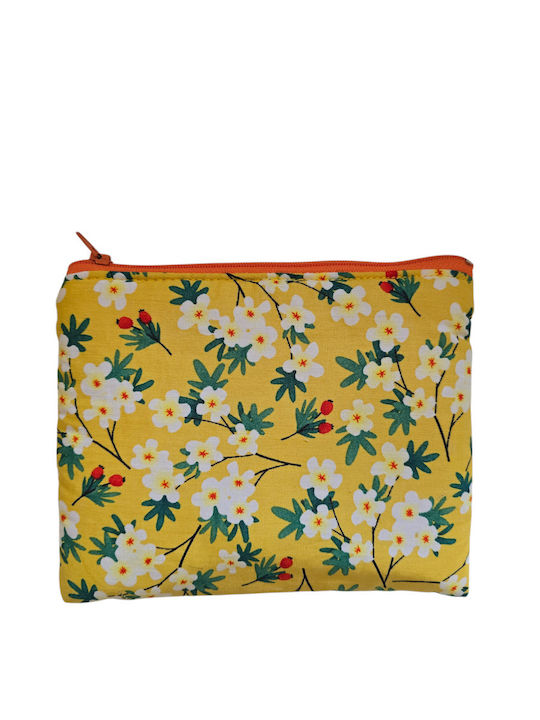 Stoff Damenbrieftasche Gelbe