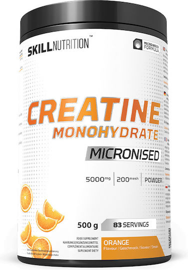 Skill Nutrition Микронизиран Креатин Монохидрат Овкусен 500g Портокал