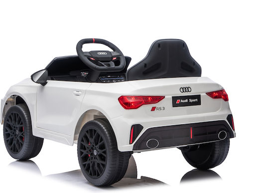 Audi RS3 Einsitzer mit Fernbedienung Lizensiert 12 Volt Weiß