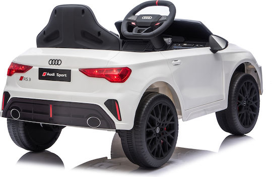 Audi RS3 Einsitzer mit Fernbedienung Lizensiert 12 Volt Weiß