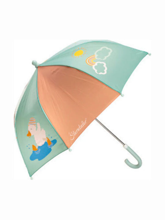 Sterntaler Kids Umbrella Curved Handle Green With Diameter 59.5cm