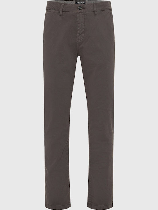 Pantaloni Chino cu Croială Normală Gri