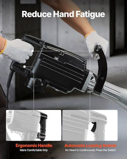 Vevor Κρουστικό Σκαπτικό Πιστολέτο Ρεύματος 2800W DXDHCS118YC14NBDC001V2