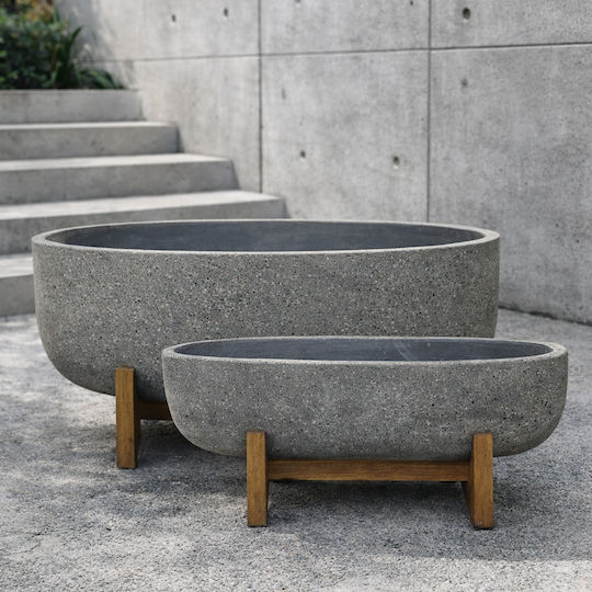 InTheBox Planter Concrete Gray 75x75x32cm.