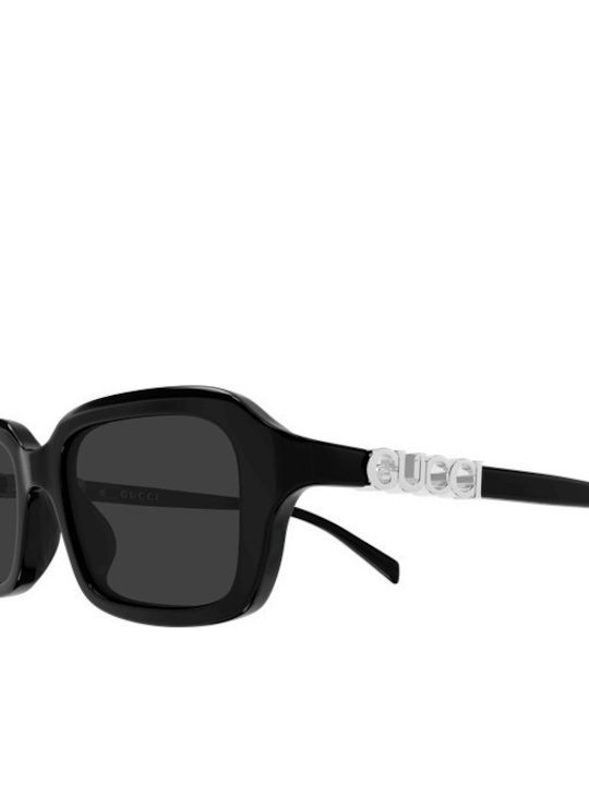 Gucci Women’s Sunglasses With Black Horn-Rimmed Frame And Grey Lens GG2152S 001