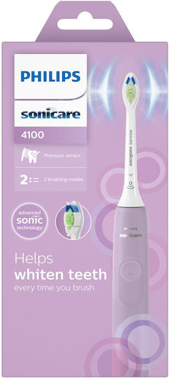 Philips Sonicare Electric Toothbrush with Pressure Sensor and Travel Case Purple