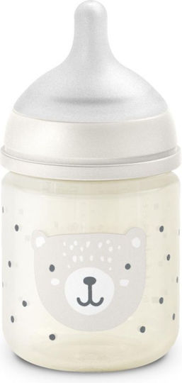 Suavinex Glass Baby Bottle Wild Anti-colic with Silicone Teat for 0+ Months Beige 120ml