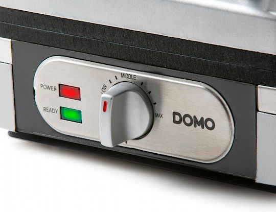 Domo Βαφλιέρα για Ορθογώνιες Βάφλες 2 Θέσεων 1400W