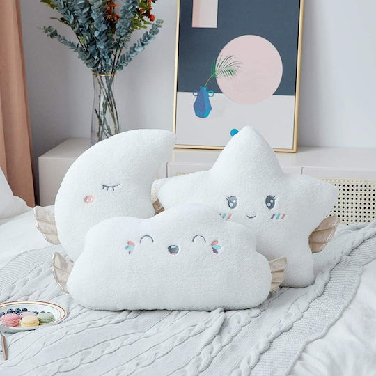Malvys Kids Decorative White Pillow 45x40cm