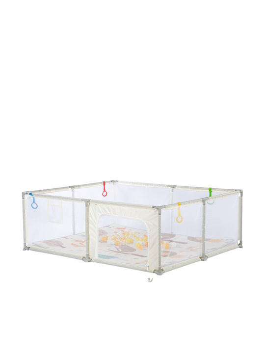 Parc cu Saltea Bej 180x150cm