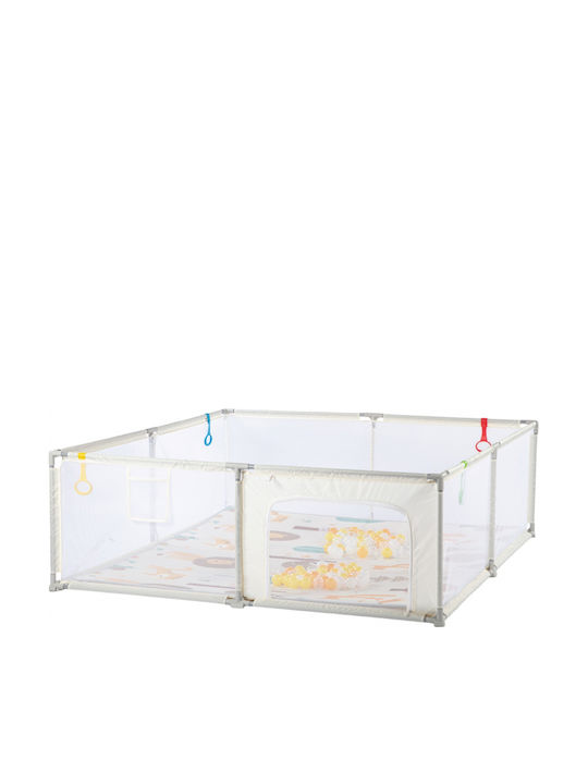 Parc cu Saltea Bej 200x180cm