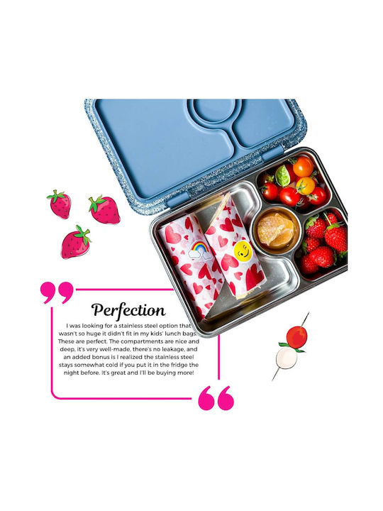 Yumbox Recipient De Mâncare Inox Gri 22.8x17.8cm