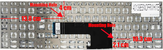 Spanish Laptop Keyboard Sony Vaio Fit SVF15 SVF152 SVF1521C5E SVF15218CXW SVF152C29M SVF152A29M SVF153 SVF153A1YM SVF153A2TT SVF154 SVF15A1M2ES SVF15A1S2ES ES No Frame White Code 40139esnofrwhite