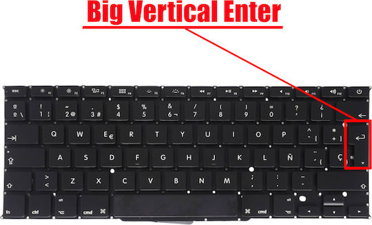 Spanish Laptop Keyboard Apple Macbook Pro 15 Retina A1398 Mid 2012 2015 Mc975 Mc976 Md831 Me664 Me665 Me293 Me294 Es No Frame Black Code 40259esnofr