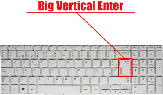 Spanish Laptop Keyboard For Samsung 370r5e 370r5e-a01 370r5e-s01 Np370r5e Np370r5v Np510r5e 450r5e 450r5v 510r5e Ba59-03621a Sg-58700-xua Es No Frame White Code 40153esnofrwhite