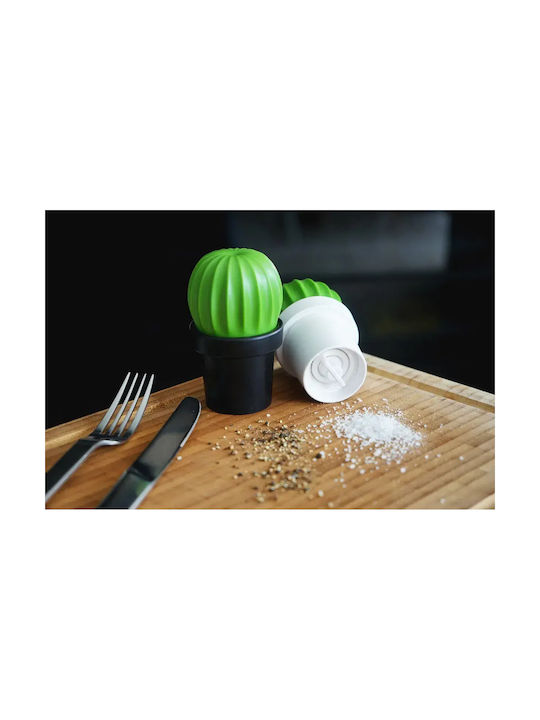 Qualy Manual Salt Mill Plastic in Black Color 5.5cm