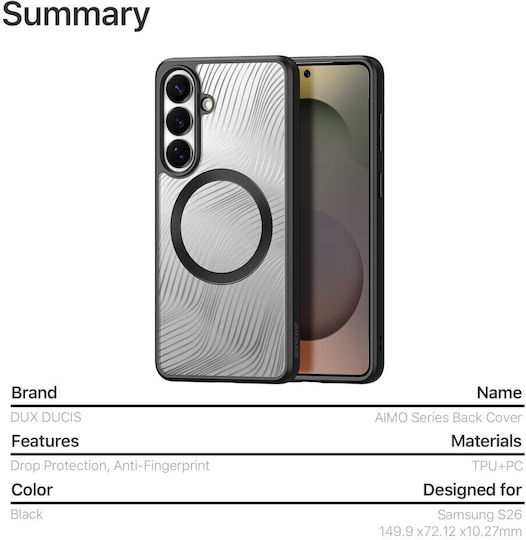 Dux Ducis Aimo Series Back Cover Plastic Transparent (Galaxy S26)