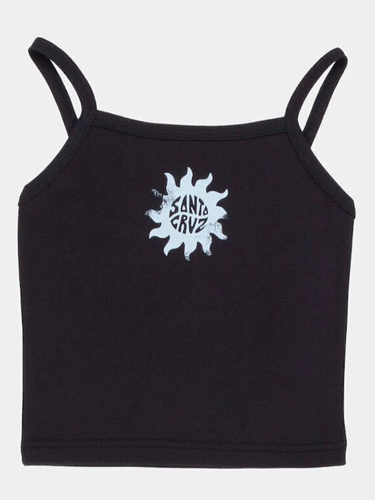 Women's Sleeveless Black Blouse