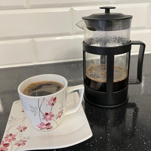 Cafetieră Cu Filtru Manual Din Oțel Inoxidabil Neagră 1lt