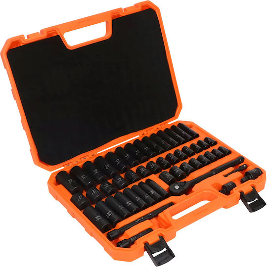 Ratschen- und Steckschlüssel-Set 3/8" 50 Stück