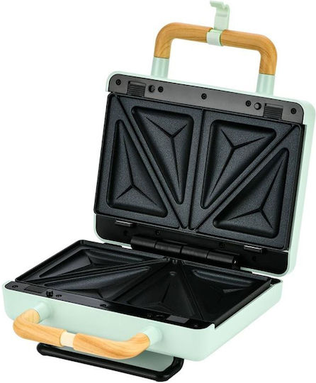 Morris Sandwich Maker with Removable Plates for for 2 Sandwiches Sandwiches 800W Green