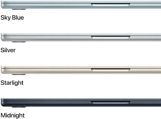 Apple MacBook Air 13.6 Zoll IPS Retina Display (M5-10-Kern/24GB/1TB SSD/10-Kern-GPU) Silber (Internationales Englisch Tastatursprache)