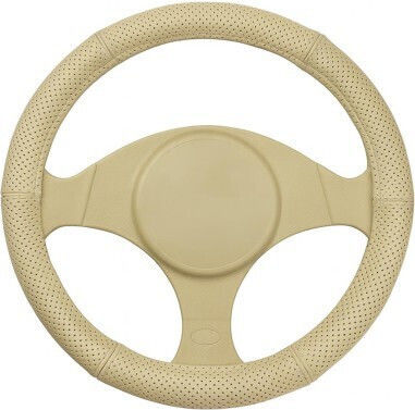 Auto Lenkradabdeckung 37-39 cm Synthetisch Beiges