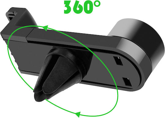 Avizar Set Car Accessories Grill Holder Usb-c/usb-a Car Charger Black