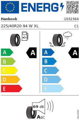 Hankook 225/40R20 94W XL Summer Tyre for 4x4 / SUV Car