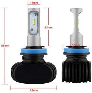 Λάμπες Αυτοκινήτου H11 Canbus LED 6500K Ψυχρό Λευκό 12-24V 25W 2τμχ
