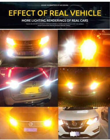 Λάμπες Αυτοκινήτου PY21W-BAU15s / P21W LED Κίτρινο 2τμχ
