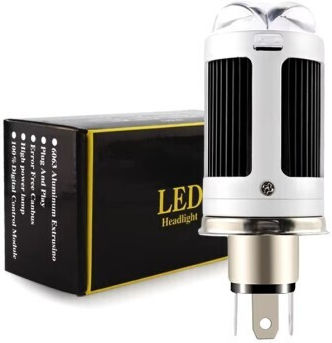 Lampa Moto H4 LED 6000K Alb Rece 12-24V 26W