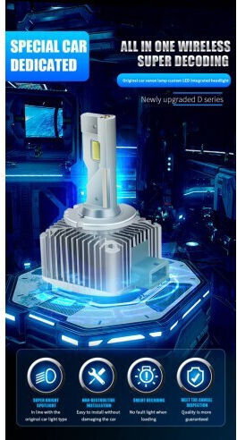 Car Lamp D1S Xenon 6000K Cold White 12V 70W