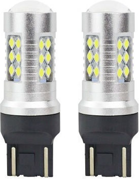 Lămpi Auto W21/5W T20 W21W P21/5W Canbus LED 5600K Alb Rece 12-24V 12V 6.2W 2 Bucăți