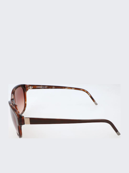 Rodenstock Women Sunglasses with Brown Frame and Brown Lens R7407 C